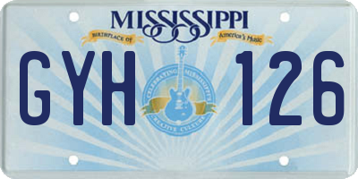MS license plate GYH126
