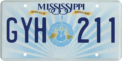MS license plate GYH211