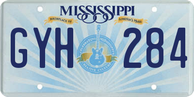 MS license plate GYH284