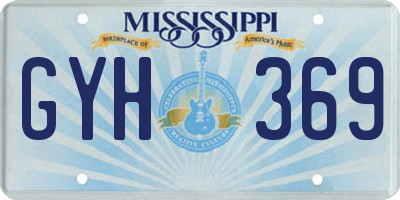 MS license plate GYH369