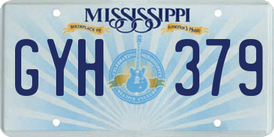 MS license plate GYH379