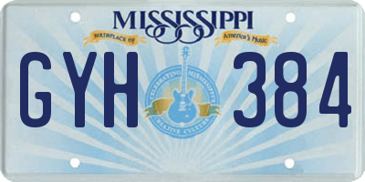 MS license plate GYH384