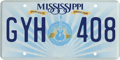 MS license plate GYH408
