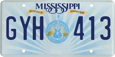 MS license plate GYH413