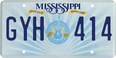 MS license plate GYH414