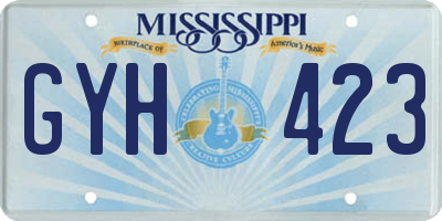 MS license plate GYH423
