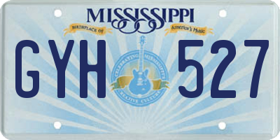MS license plate GYH527