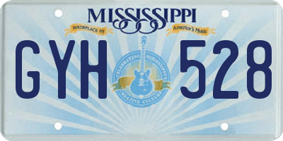 MS license plate GYH528