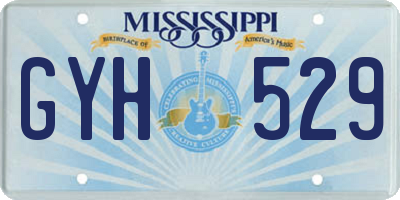 MS license plate GYH529