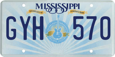 MS license plate GYH570