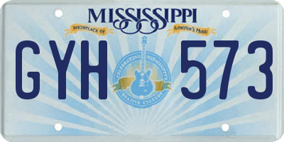 MS license plate GYH573