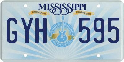 MS license plate GYH595