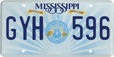 MS license plate GYH596