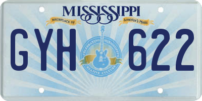 MS license plate GYH622