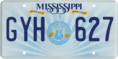 MS license plate GYH627