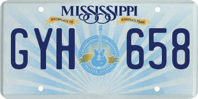 MS license plate GYH658