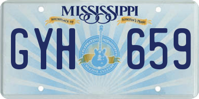 MS license plate GYH659