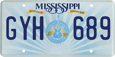 MS license plate GYH689