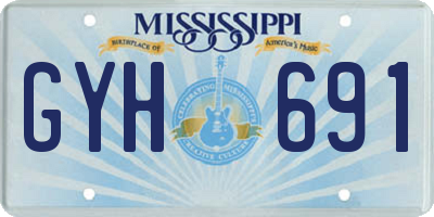MS license plate GYH691