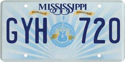 MS license plate GYH720
