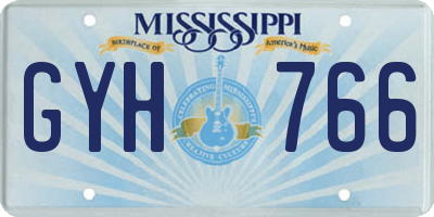 MS license plate GYH766