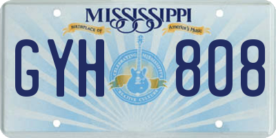 MS license plate GYH808