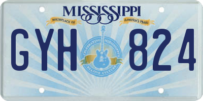 MS license plate GYH824