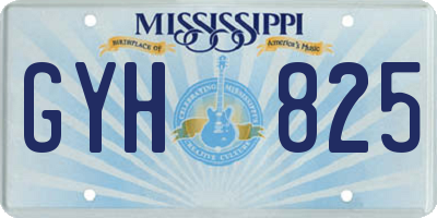 MS license plate GYH825