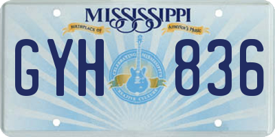 MS license plate GYH836