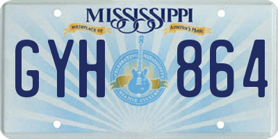 MS license plate GYH864
