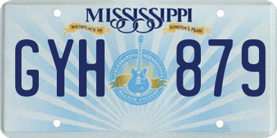 MS license plate GYH879