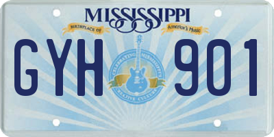 MS license plate GYH901