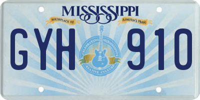 MS license plate GYH910