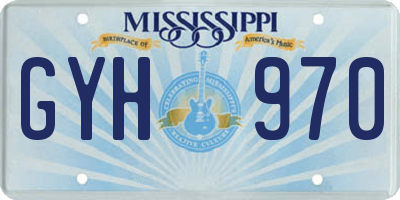MS license plate GYH970
