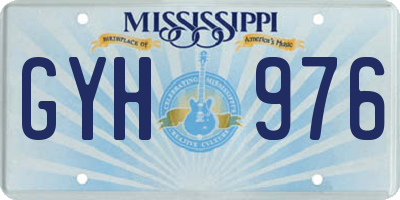 MS license plate GYH976