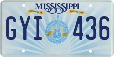 MS license plate GYI436