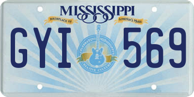 MS license plate GYI569