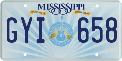 MS license plate GYI658