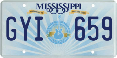 MS license plate GYI659