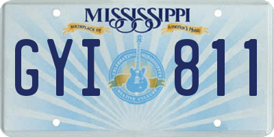 MS license plate GYI811