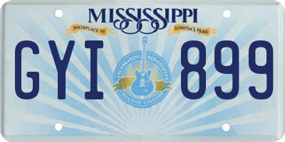 MS license plate GYI899