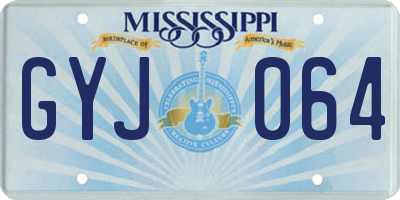 MS license plate GYJ064