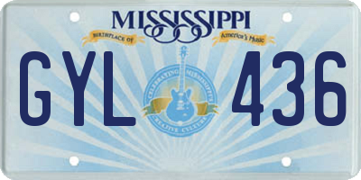 MS license plate GYL436
