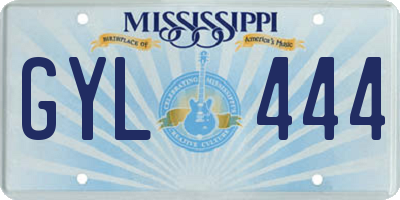 MS license plate GYL444