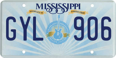 MS license plate GYL906