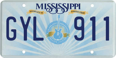 MS license plate GYL911