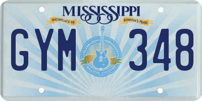 MS license plate GYM348
