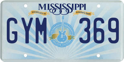 MS license plate GYM369