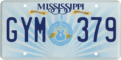 MS license plate GYM379