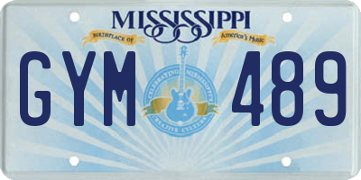 MS license plate GYM489